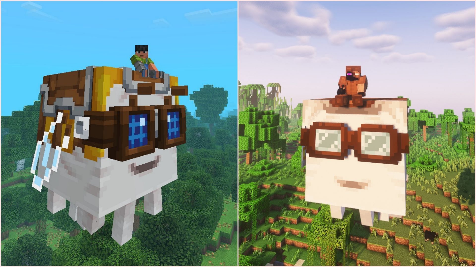 Actions and Stuff is a great amalgamation of several Java Edition resource packs (Image via Sportskeeda Gaming || Mojang Studios)